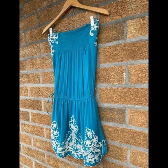 TANIA MOHAN TABLA GODDESS SILK SHORT DRESS XS - Picture 10 of 14